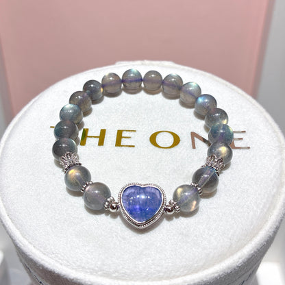 精品*拉長石 x 坦桑石