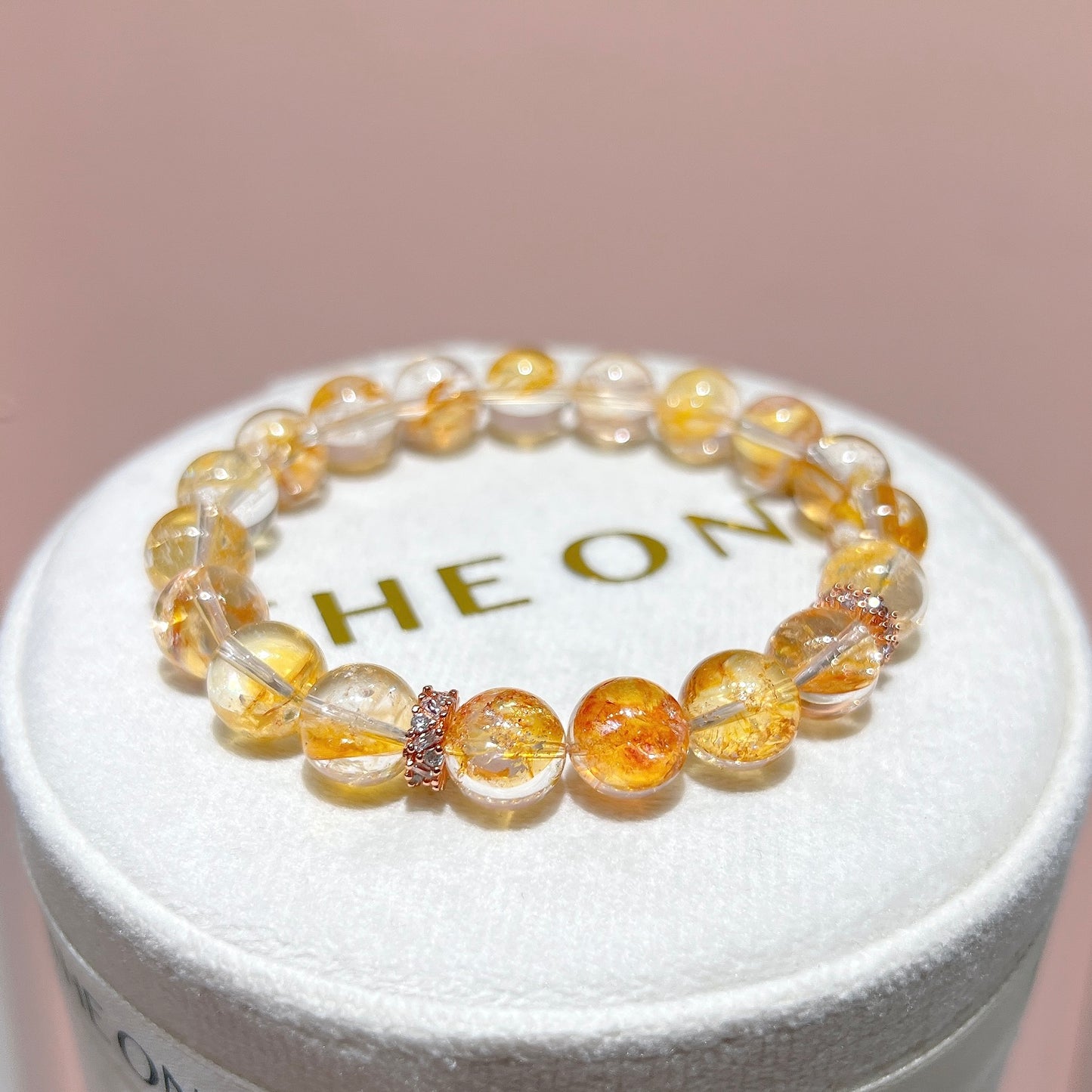 精品*金魚黃膠花 9.5mm