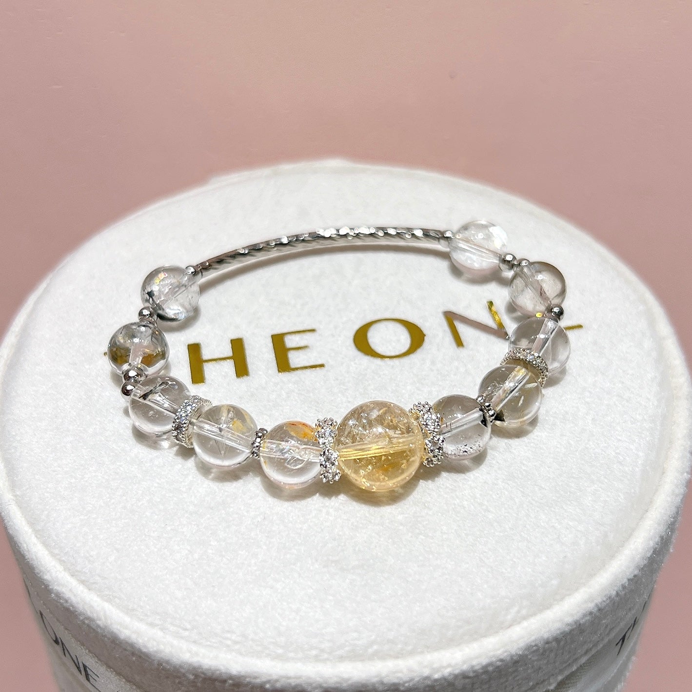 精品*油膽閃靈鑽 x 黃水晶