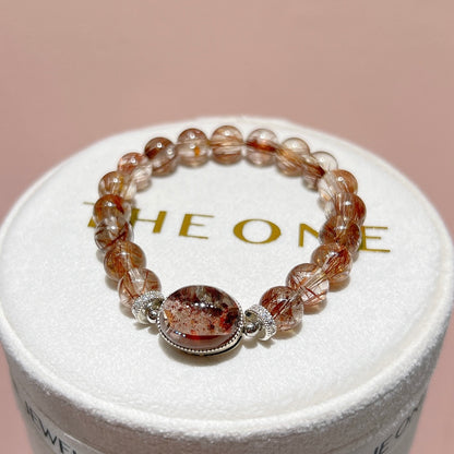 精品*金銅鈦晶 x 彩幽靈共生雲母