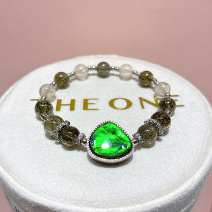 精品*綠碧髮 x 斑彩石