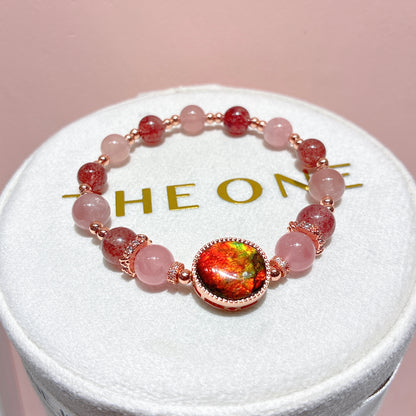 精品*草莓晶 x 斑彩石