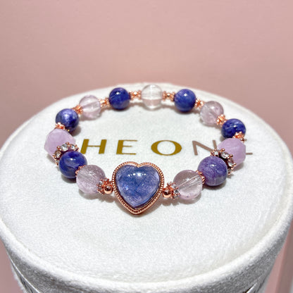 精品*紫龍晶 x 坦桑石