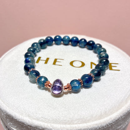 藍晶石共生赤鐵礦 x 紫晶葫蘆