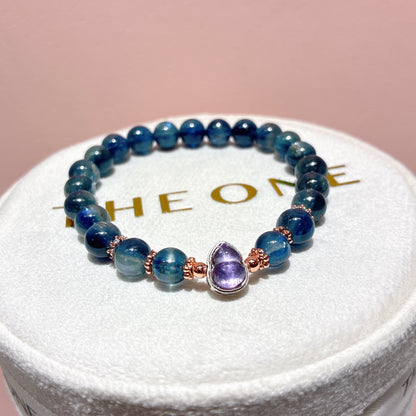 藍晶石共生赤鐵礦 x 紫晶葫蘆