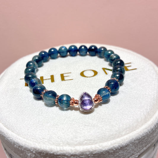 藍晶石共生赤鐵礦 x 紫晶葫蘆