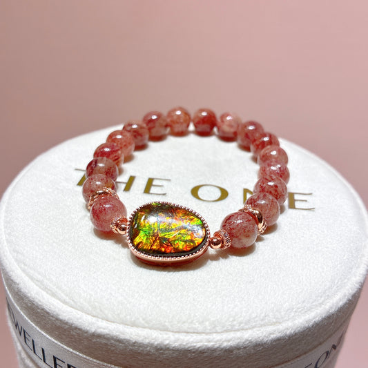 精品*草莓晶 x 斑彩石