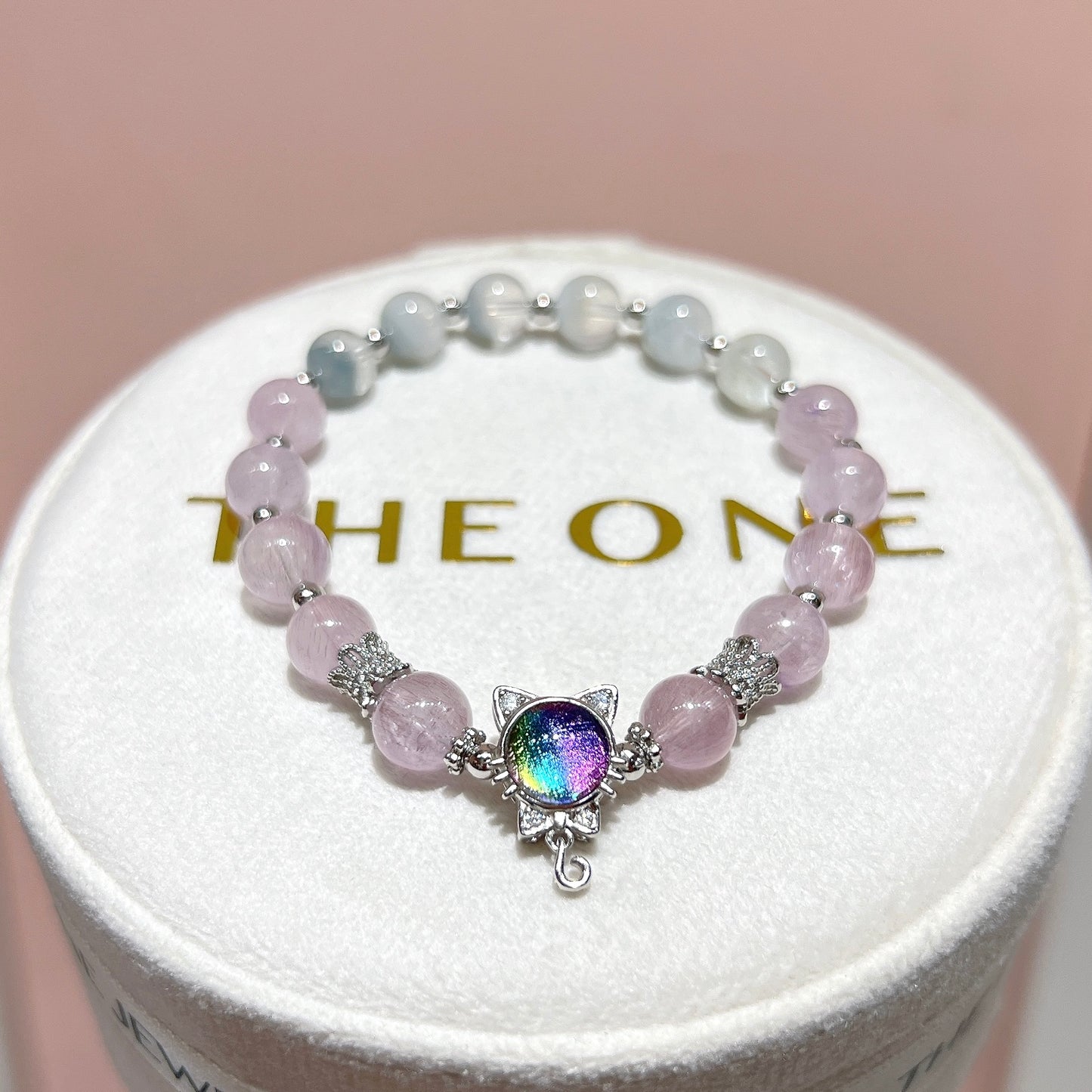 精品*粉超級七 x 灰藍兔毛