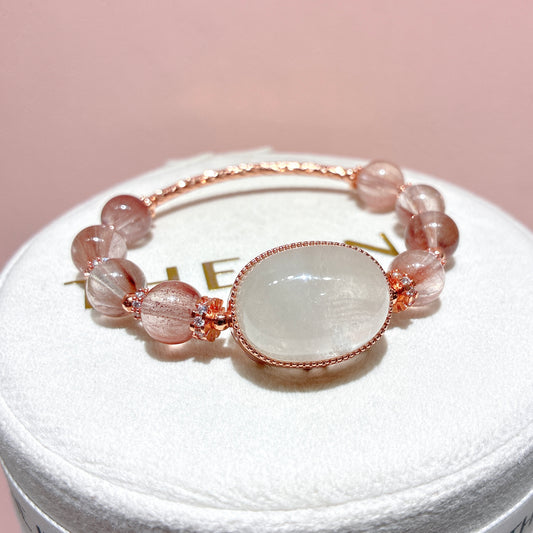 精品*粉兔毛 x 白兔毛