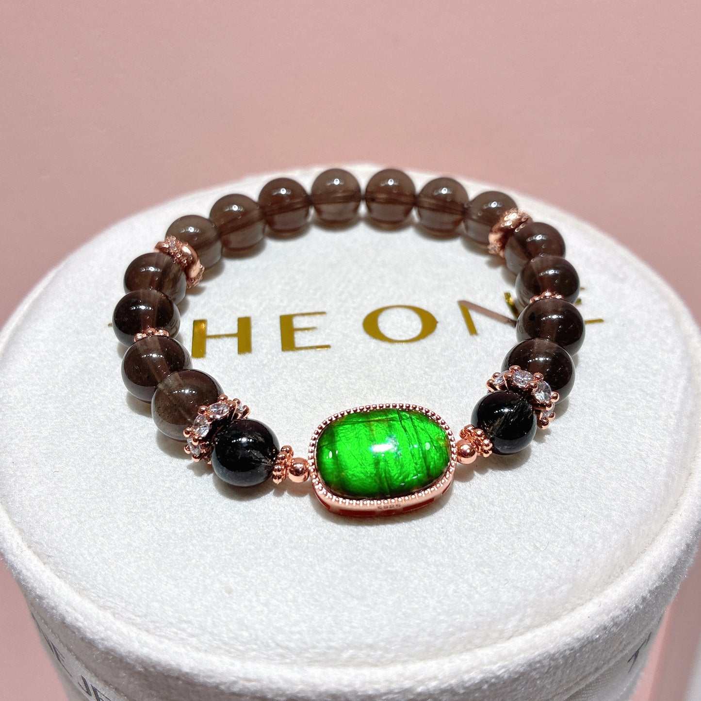 精品*黑隕石 x 斑彩石