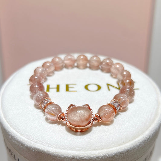 精品*粉橙兔毛