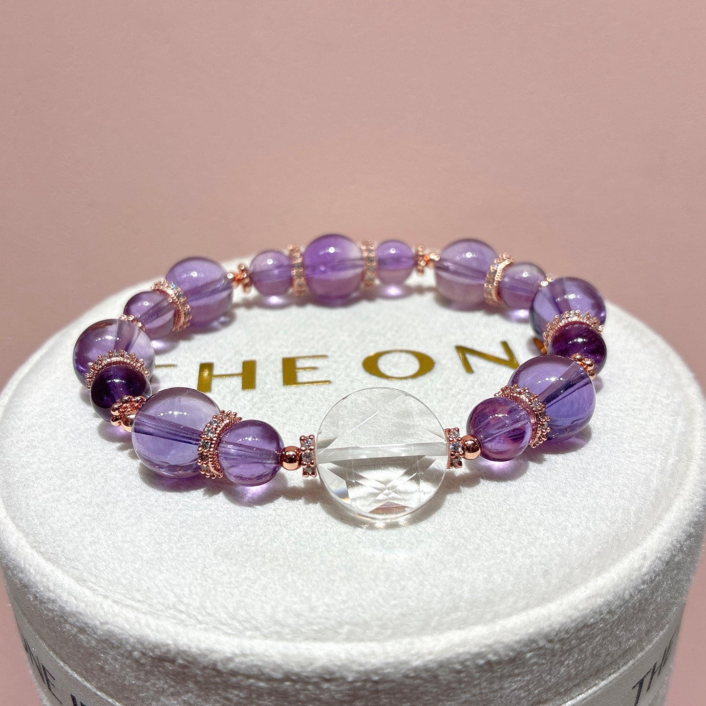 精品*紫水晶 x 白水晶大衛星