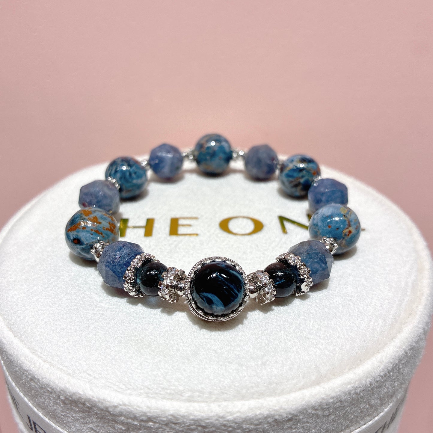 精品*藍彼得石 x 血滴堇青石