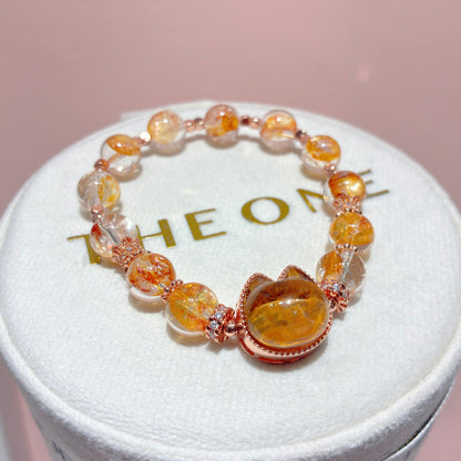 精品*金魚黃膠花